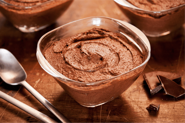 mousse au chocolat pois chiche