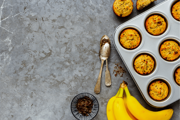 muffin au banane et chocolat