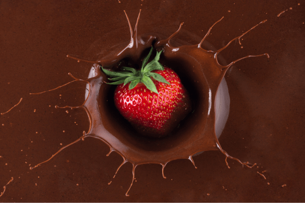 fraises dans le chocolat